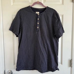 Mens Merona navy striped shirt